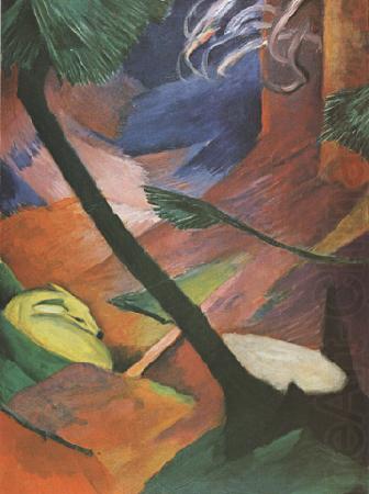 Deer in the Forest (mk34), Franz Marc